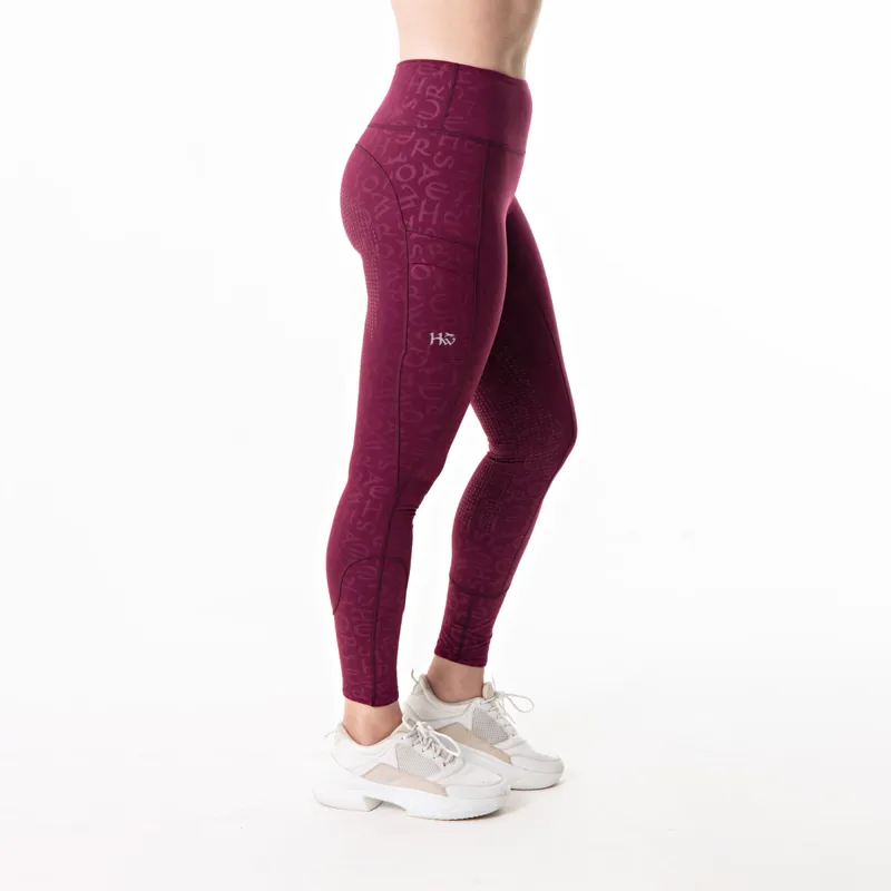 Horseware Winter Ladies Riding Tights - Beetroot