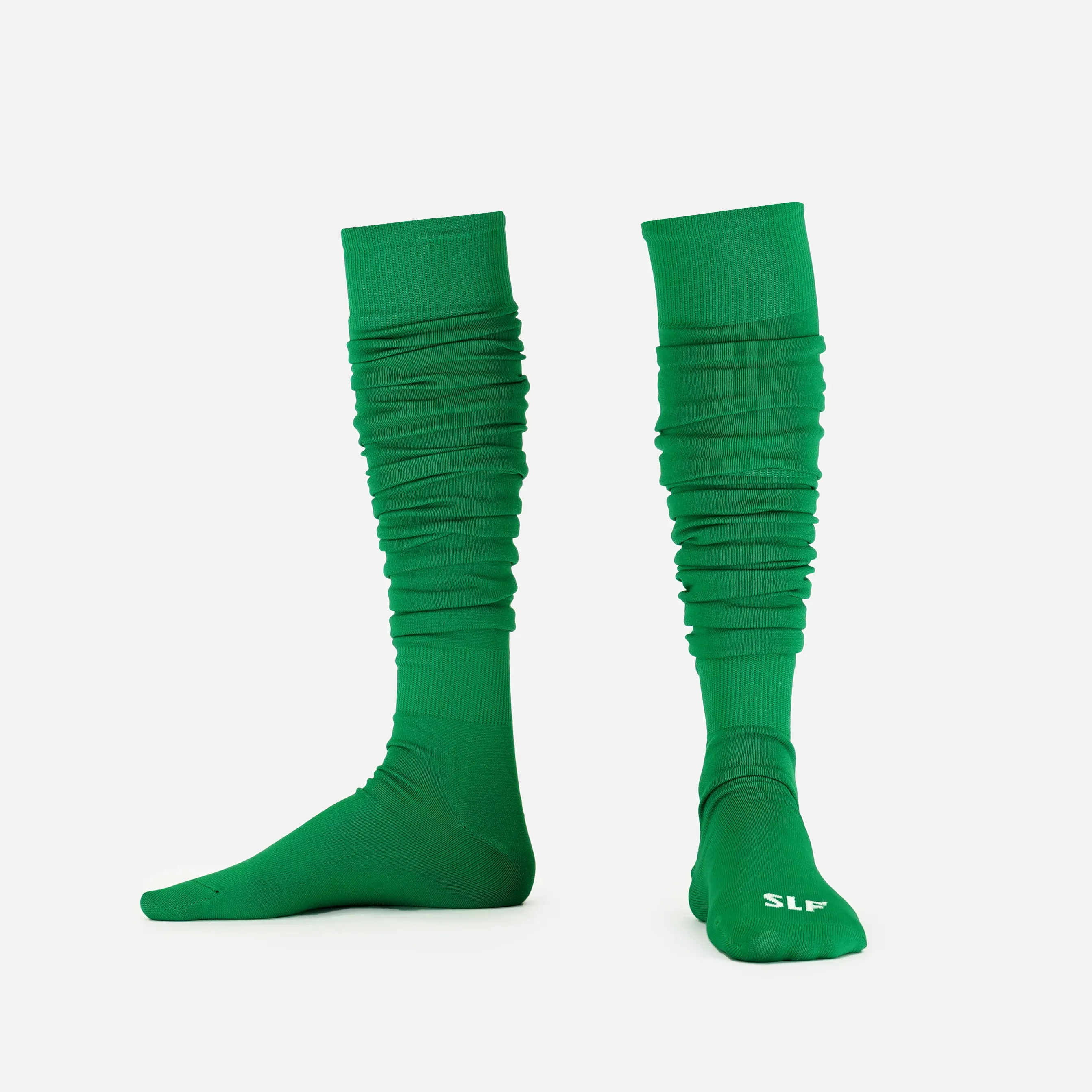 Hue Green Long Scrunchie Socks