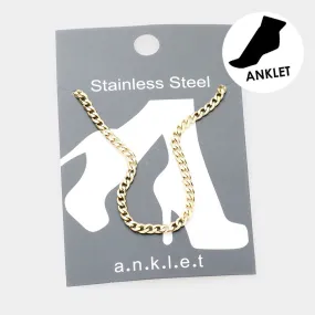 iLLASPARKZ Stainless Steel Metal Chain Anklet