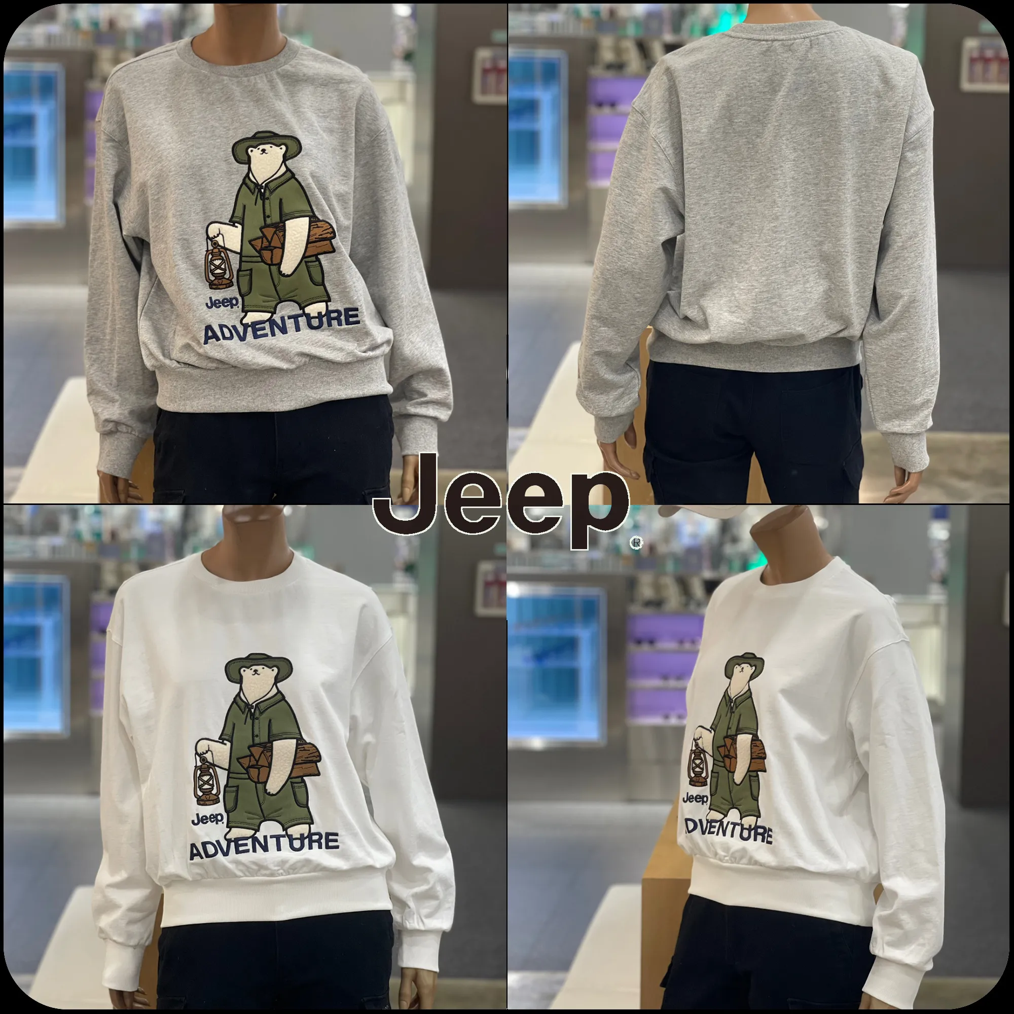 JEEP  |[JEEP]★24SS★Bear Applique Sweat