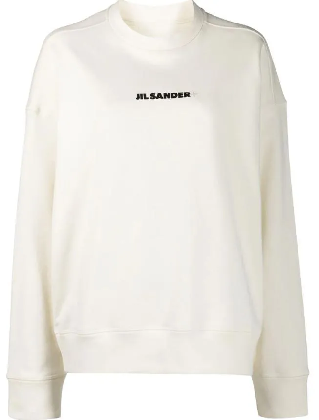 Jil Sander  |Crew Neck Long Sleeves Plain Cotton Medium Logo