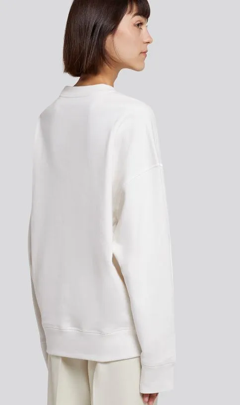 Jil Sander  |Crew Neck Long Sleeves Plain Cotton Medium Logo