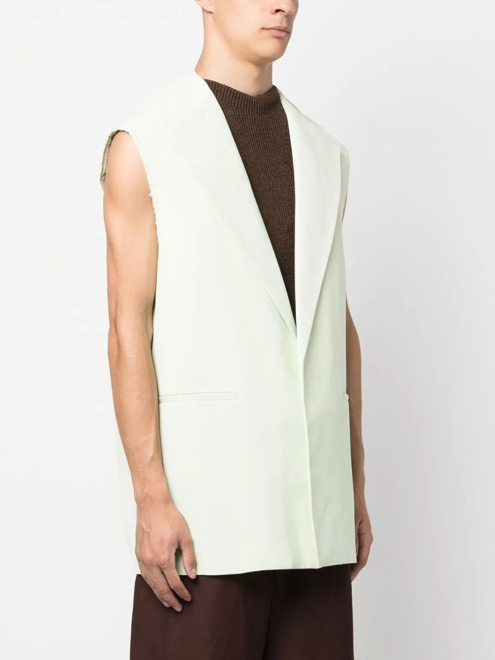 Jil Sander  |Linen Street Style Plain Cotton Designers Vests & Gillets