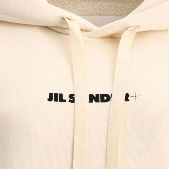 Jil Sander  |Street Style Long Sleeves Cotton Logo Hoodies & Sweatshirts