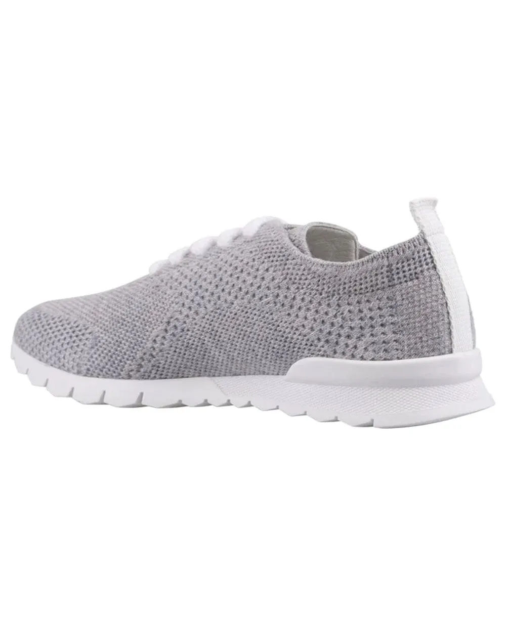 Knit Low Top Sneaker in Light Grey