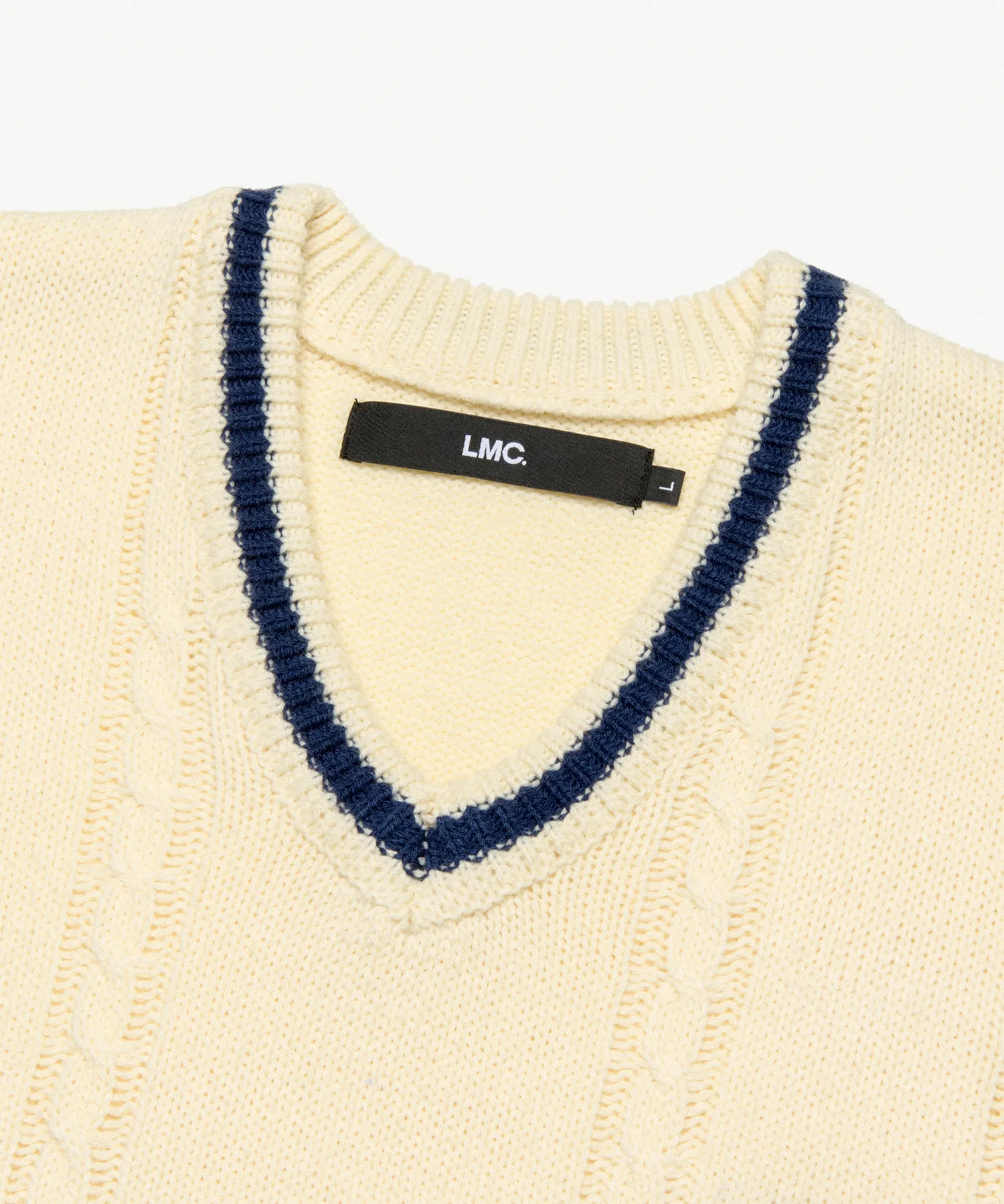 LMC  |[ LMC ]★CABLE ARCH KNIT VEST