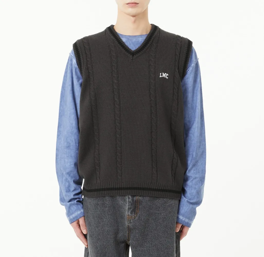 LMC  |[ LMC ]★CABLE ARCH KNIT VEST