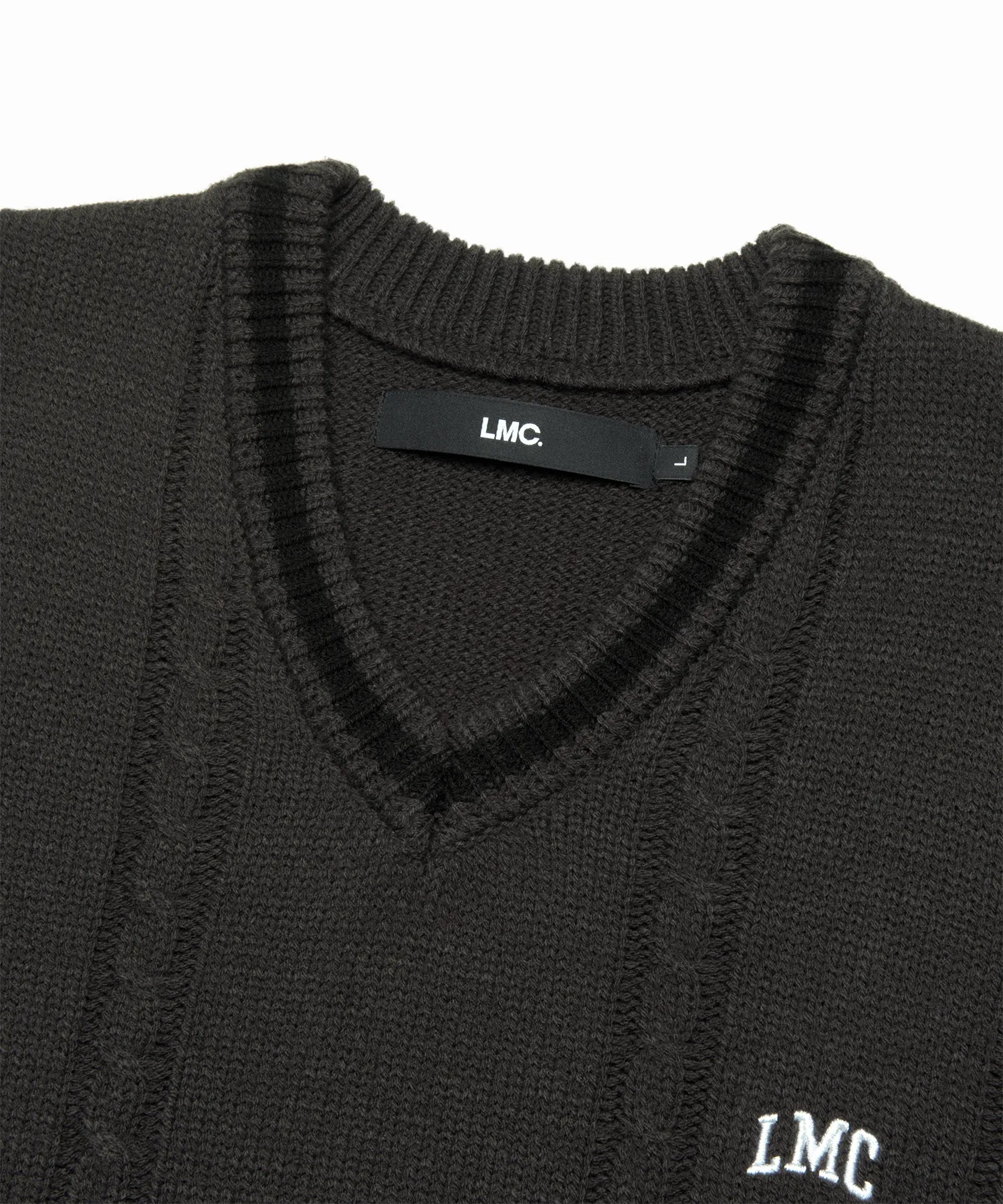 LMC  |[ LMC ]★CABLE ARCH KNIT VEST