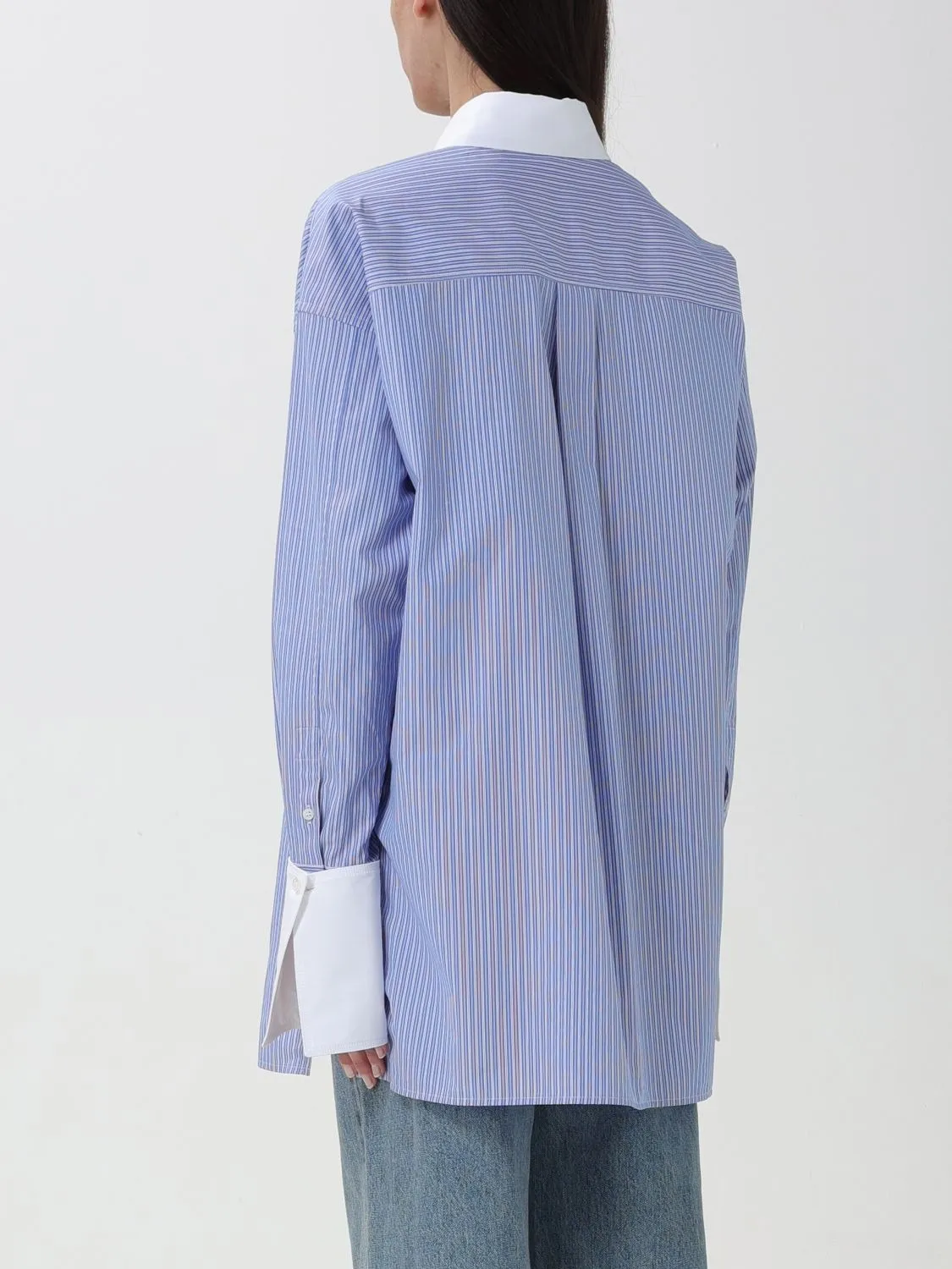 LOEWE  |Stripe deconstructed shirt in cotton