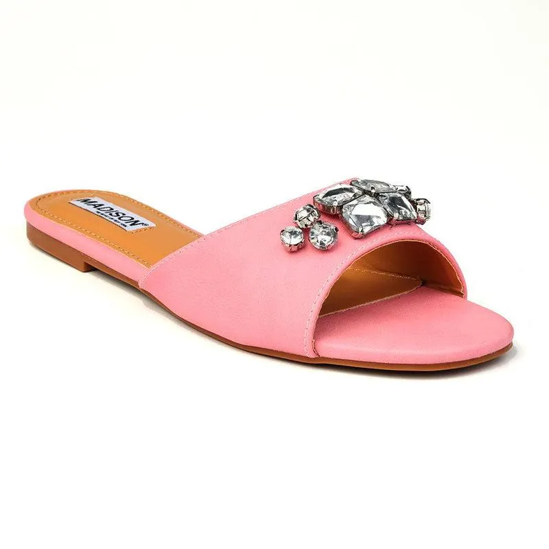 Madison Gail Vinyl Flat Slip On - Pink