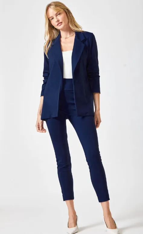 Magic 3/4 Sleeve Blazer - Navy