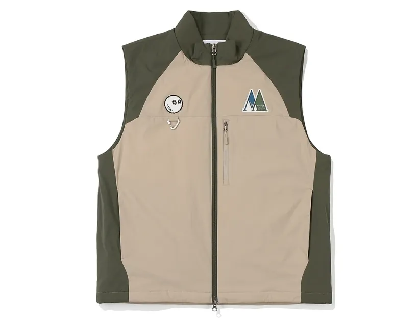 Malbon Golf  |Street Style Plain Logo Vests & Gillets