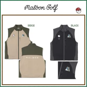 Malbon Golf  |Street Style Plain Logo Vests & Gillets