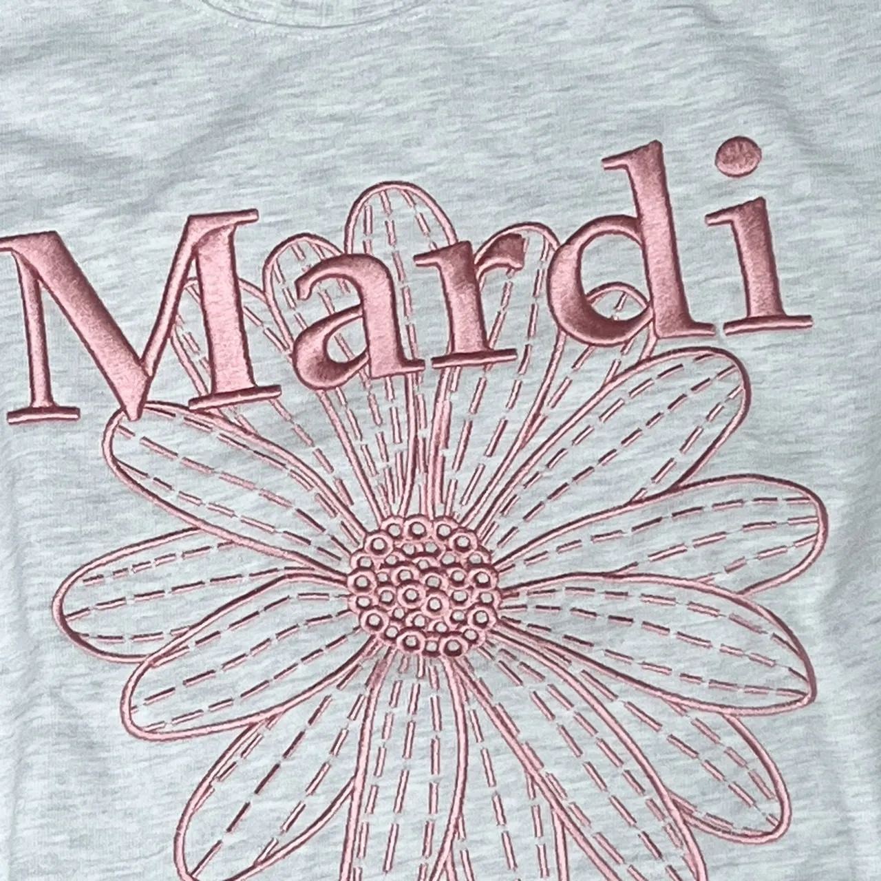 Mardi Mercredi  |Crew Neck Flower Patterns Unisex Long Sleeves Cotton