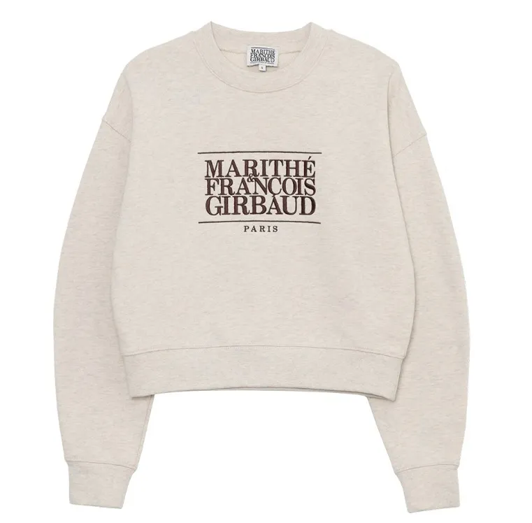 Marithe + Francois Girbaud  |Street Style Plain Cotton Logo Hoodies & Sweatshirts