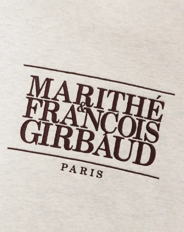 Marithe + Francois Girbaud  |Street Style Plain Cotton Logo Hoodies & Sweatshirts