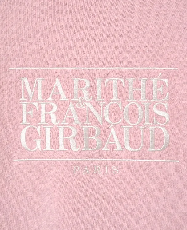 Marithe + Francois Girbaud  |Street Style Plain Cotton Logo Hoodies & Sweatshirts