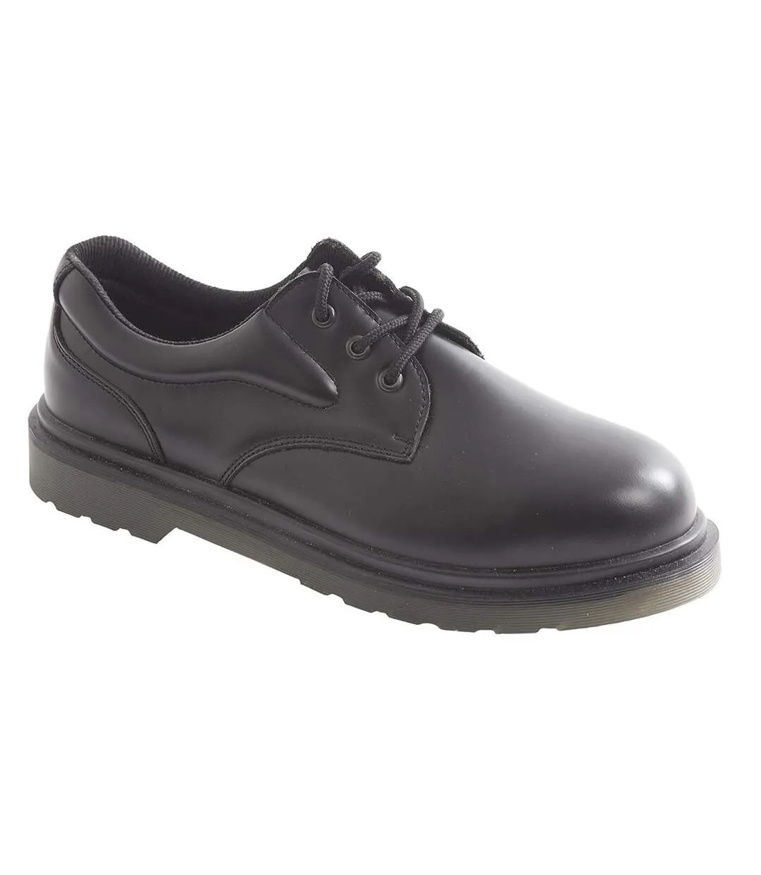 Mens steelite leather air cushioned safety shoes black Portwest