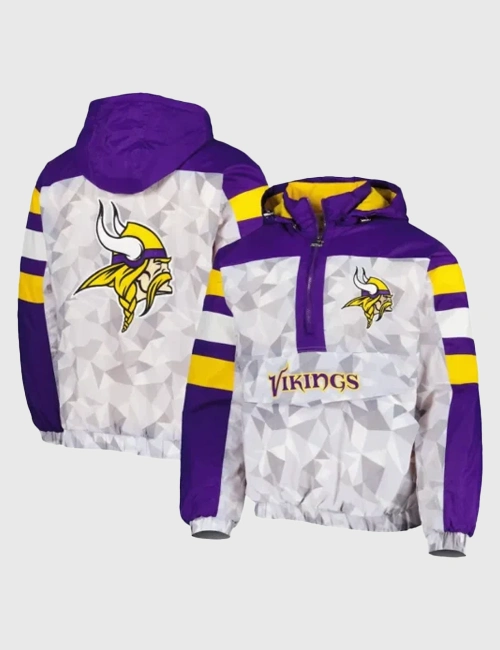 Minnesota Vikings Pullover Starter Jacket - William Jacket