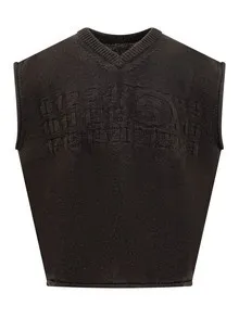 MM6 Maison Margiela  |Street Style Logo Vests & Gillets