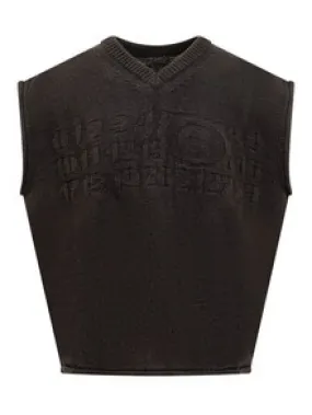 MM6 Maison Margiela  |Street Style Logo Vests & Gillets