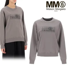 MM6 Maison Margiela  |Street Style Long Sleeves Plain Cotton Logo