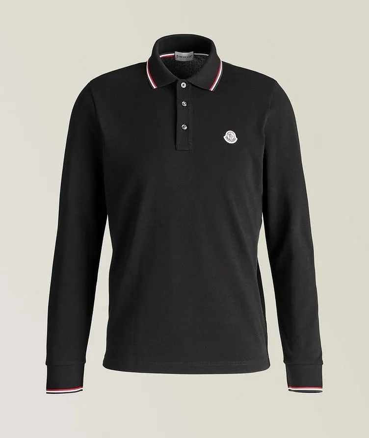 MONCLER  |Button-down Long Sleeves Plain Cotton Logo