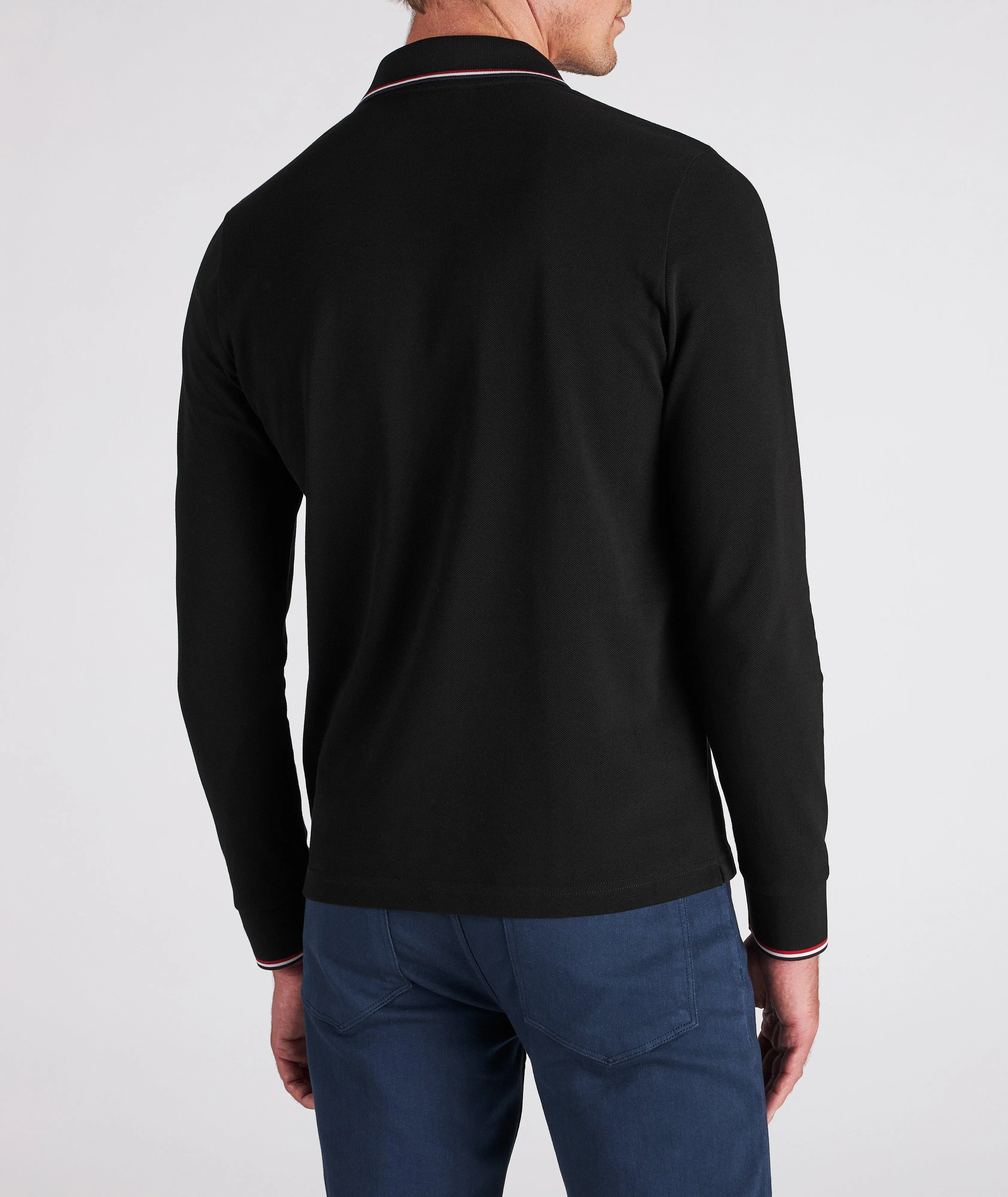 MONCLER  |Button-down Long Sleeves Plain Cotton Logo