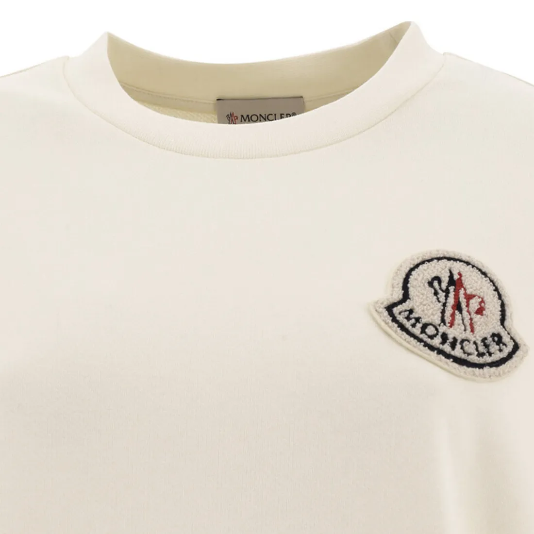 MONCLER  |Crew Neck Street Style Long Sleeves Cotton Logo