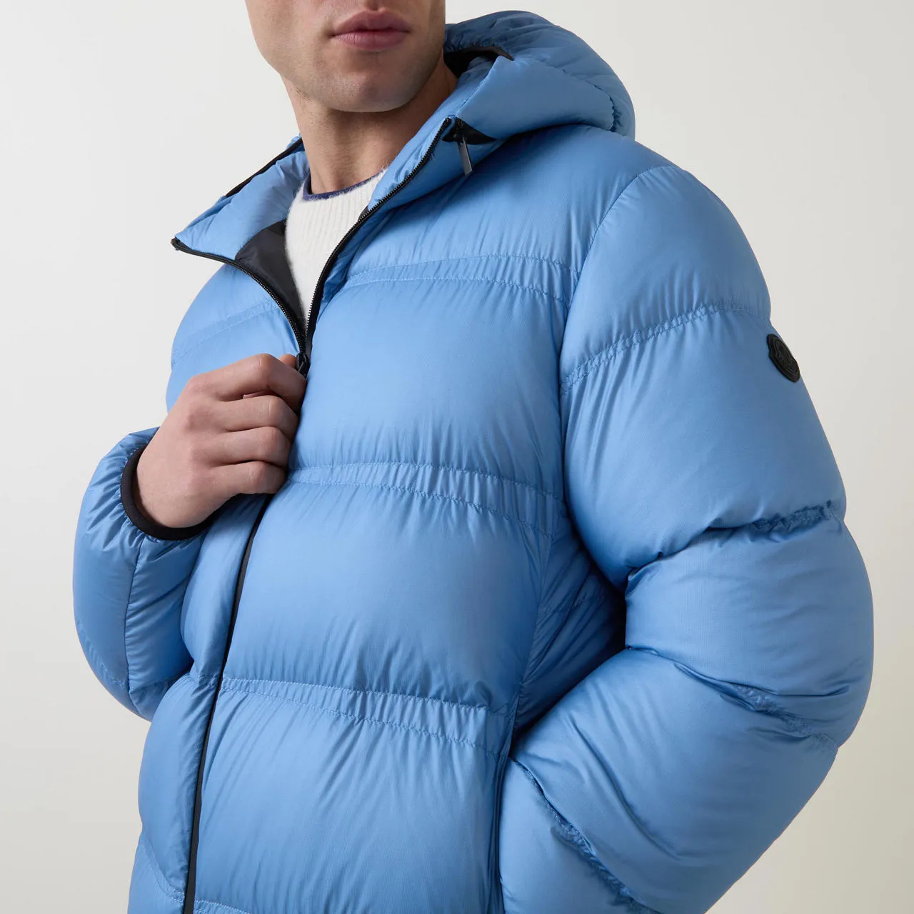 MONCLER Masac Padded Jacket - Blue