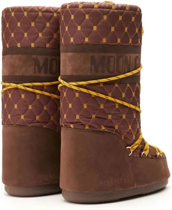 Moon Boot Icon quilted snow boots Brown