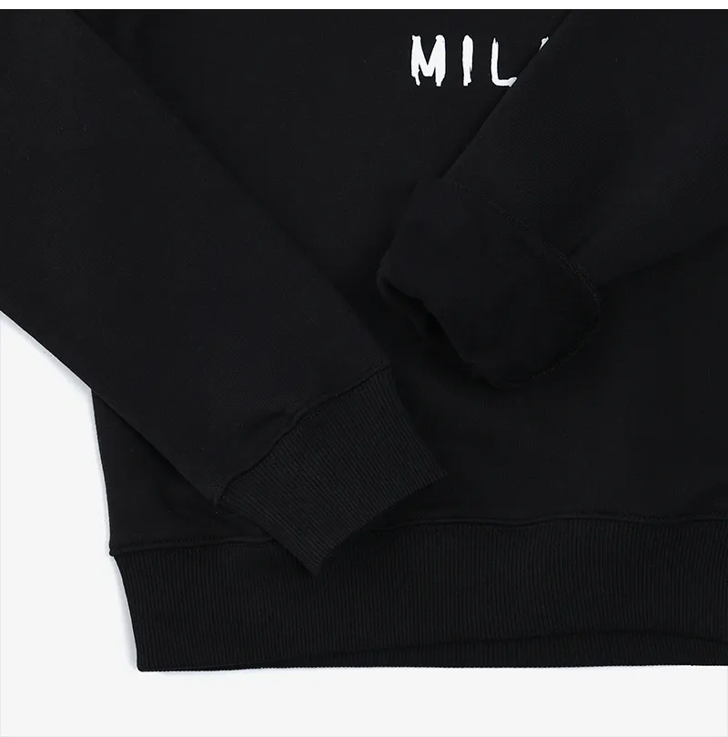 MSGM  |Crew Neck Street Style Long Sleeves Plain Cotton Logo