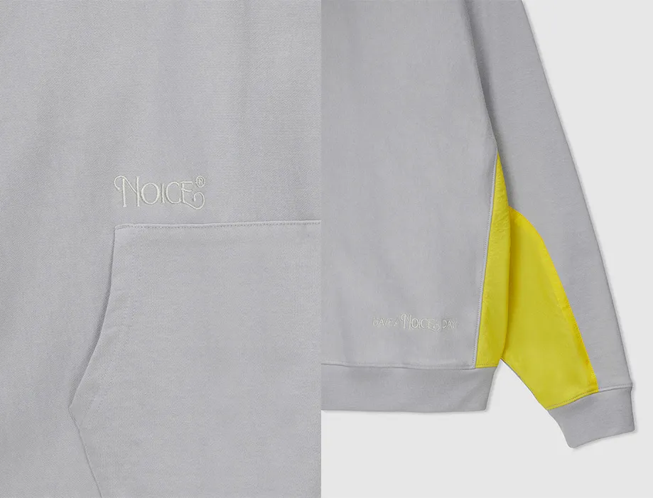 NOICE  |Street Style Long Sleeves Plain Oversized Logo