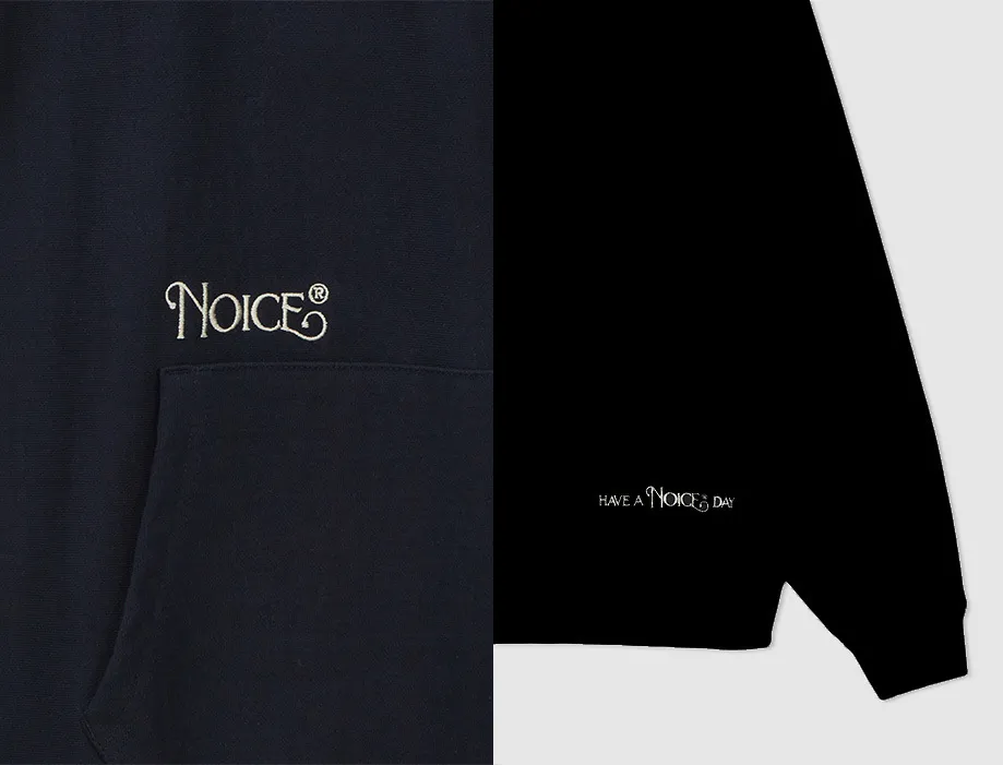 NOICE  |Street Style Long Sleeves Plain Oversized Logo