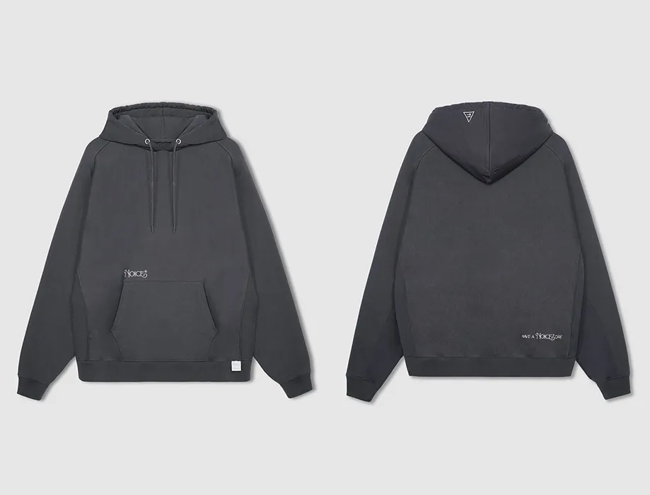 NOICE  |Street Style Long Sleeves Plain Oversized Logo