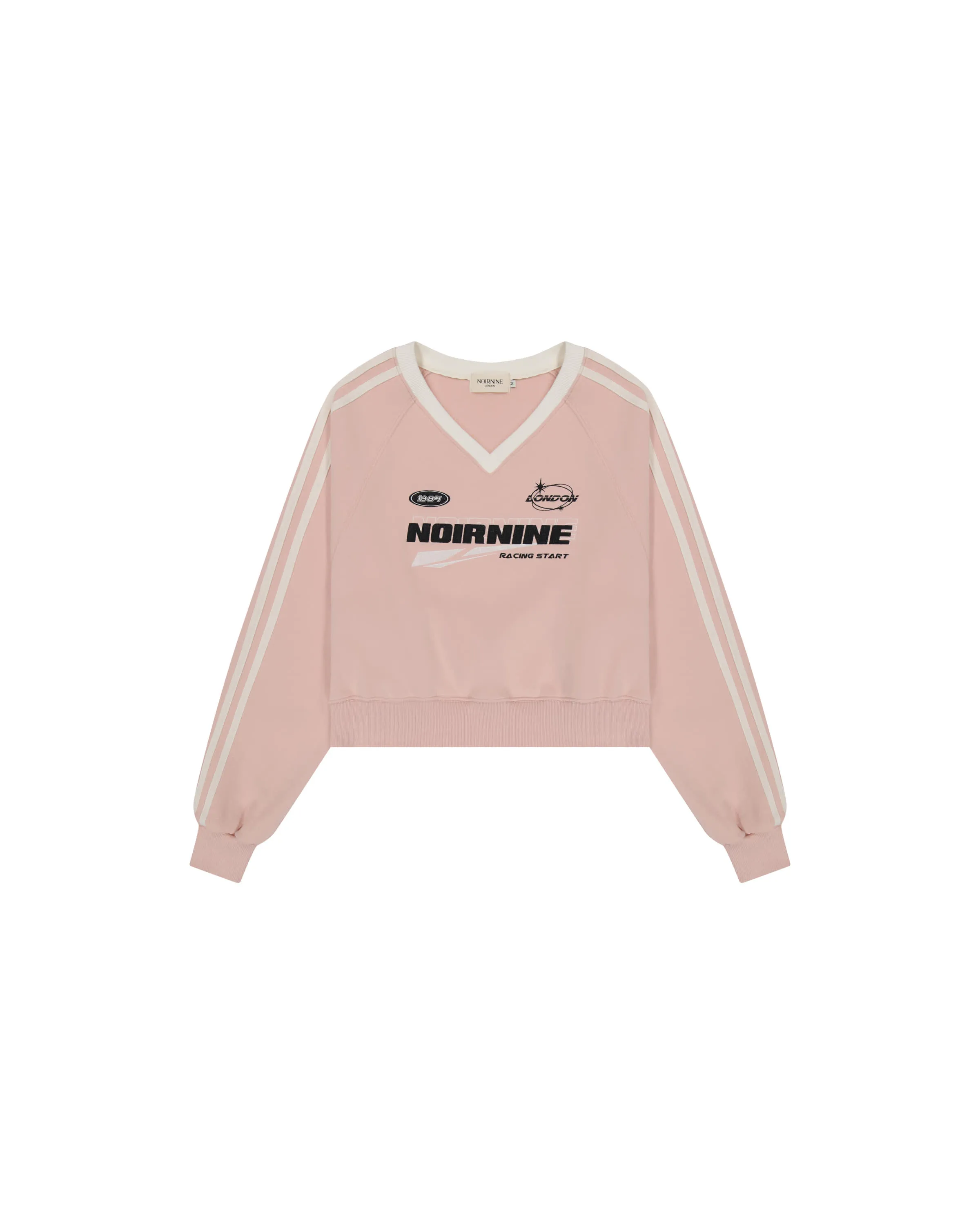 NOIRNINE  |Unisex Street Style Long Sleeves Oversized Logo