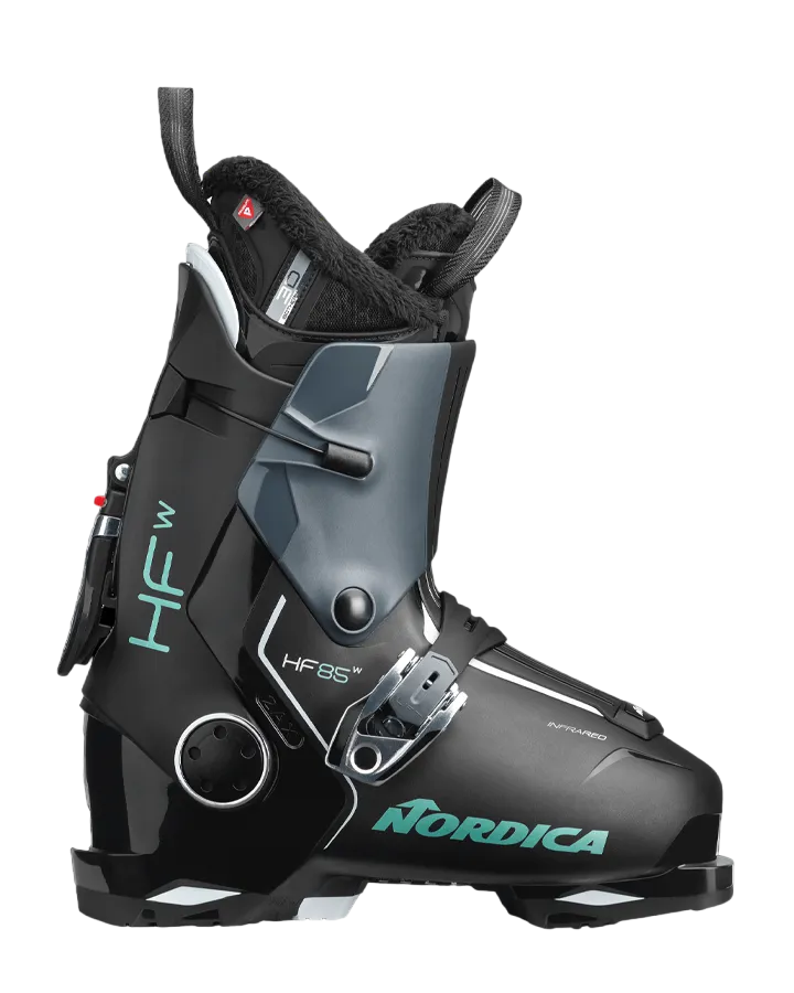 Nordica HF 85 GW Womens Ski Boots - Black/Anthracite/Green