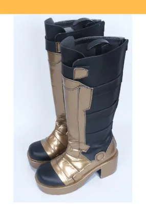 Overwatch Soldier 76 Golden Cosplay Shoes