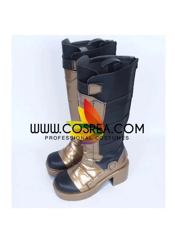 Overwatch Soldier 76 Golden Cosplay Shoes