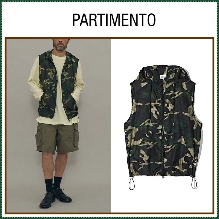 PARTIMENTO  |Unisex Street Style Logo Vests & Gillets