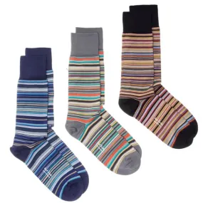 Paul Smith 3 Pack Multi Stripe Socks