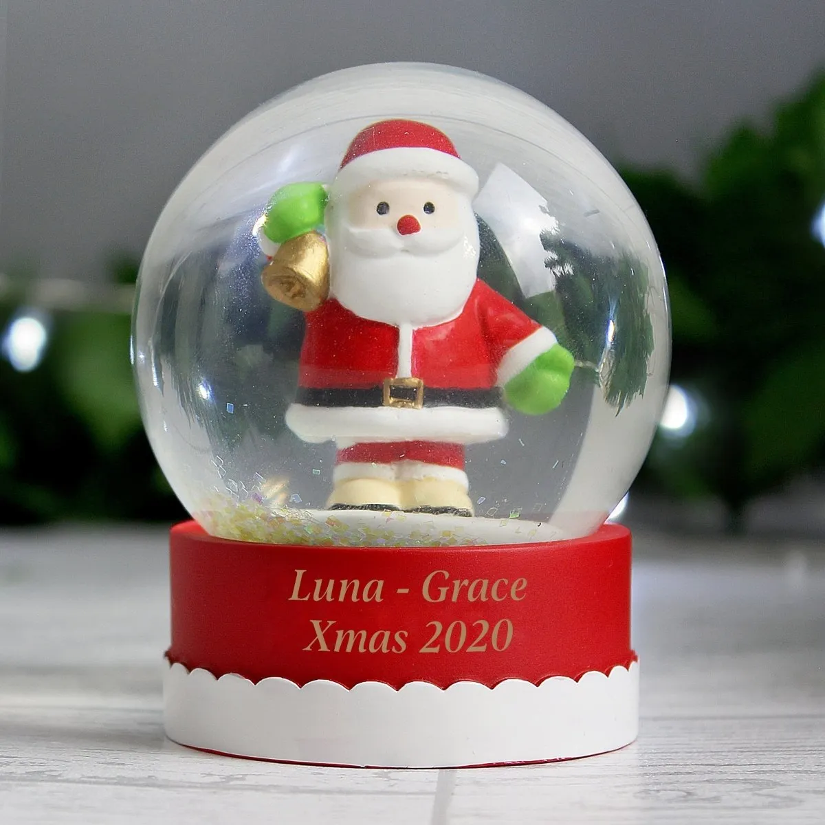 Personalised Santa Snow Globe