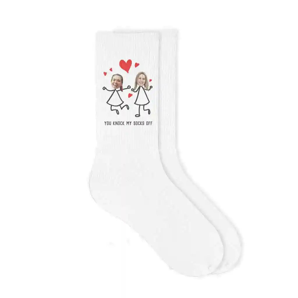 Personalized Photo Socks for a Valentine's Day Gift