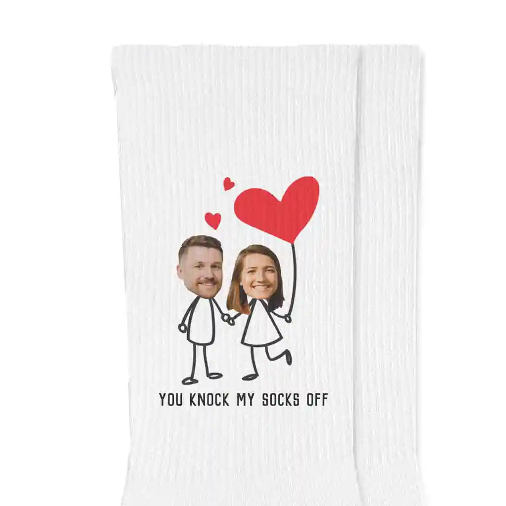 Personalized Photo Socks for a Valentine's Day Gift