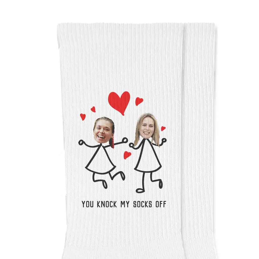 Personalized Photo Socks for a Valentine's Day Gift