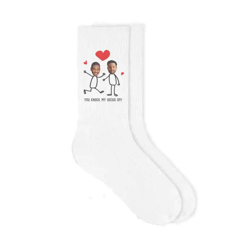 Personalized Photo Socks for a Valentine's Day Gift