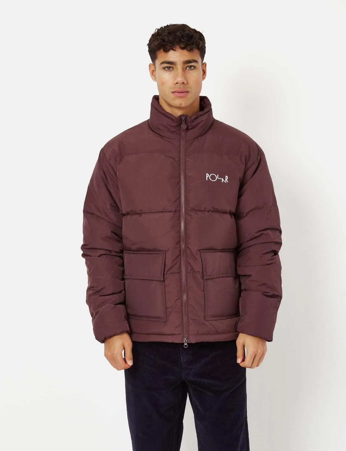 Pocket Puffer Jacket - Bordeaux