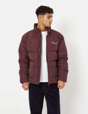 Pocket Puffer Jacket - Bordeaux