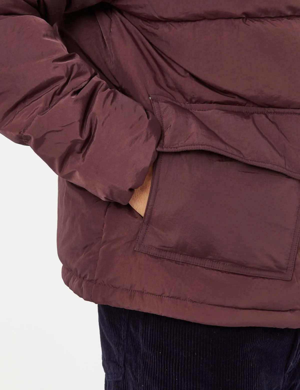 Pocket Puffer Jacket - Bordeaux