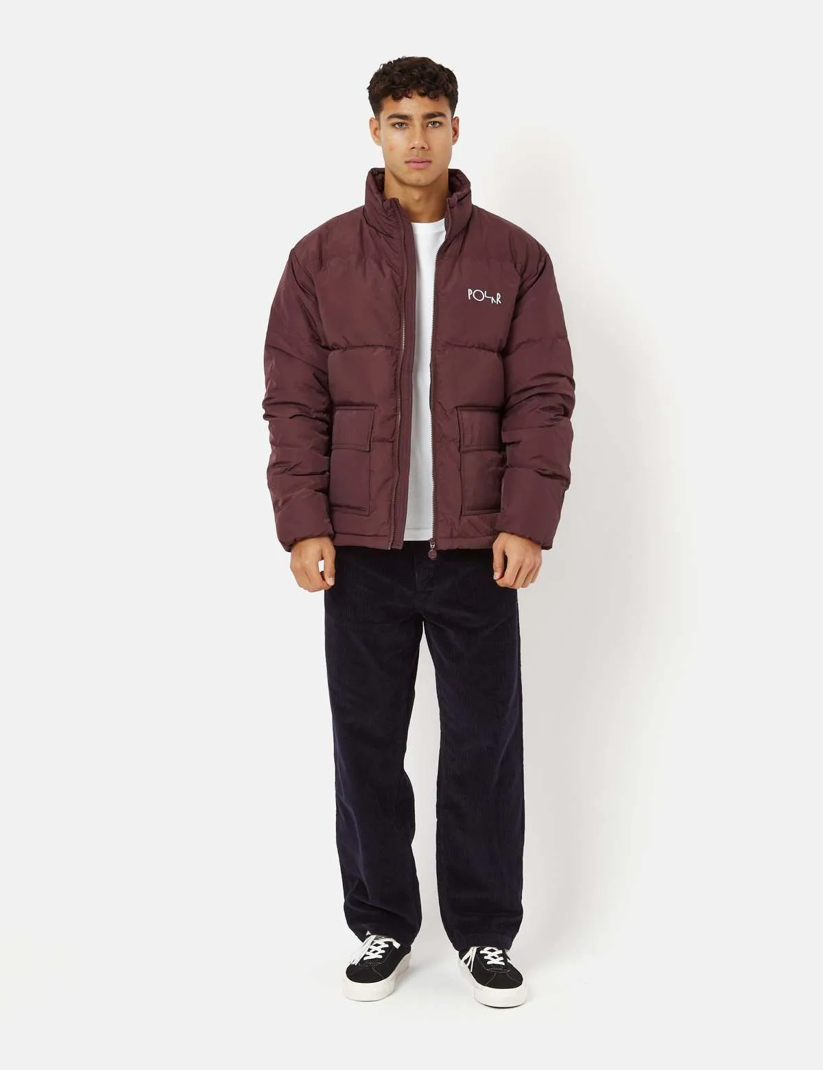 Pocket Puffer Jacket - Bordeaux